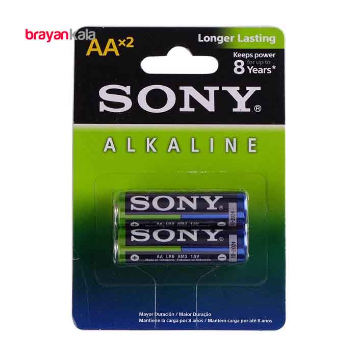 عکس اصلی باتری قلمی سونی مدل Alkaline بسته 2 عددی